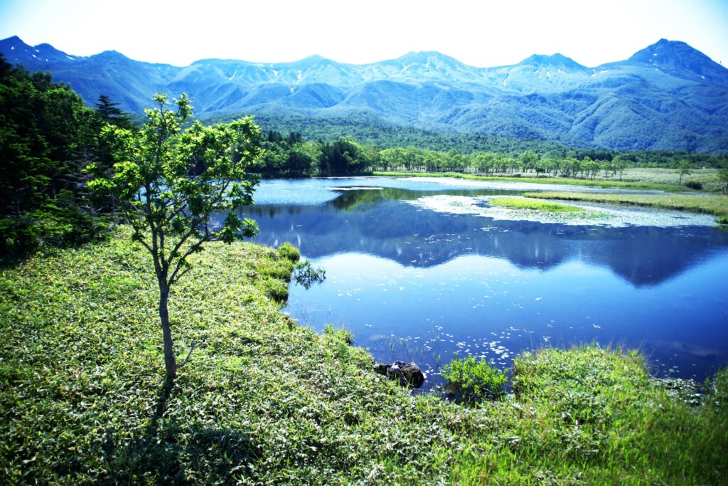 Beautiful Shiretoko lake