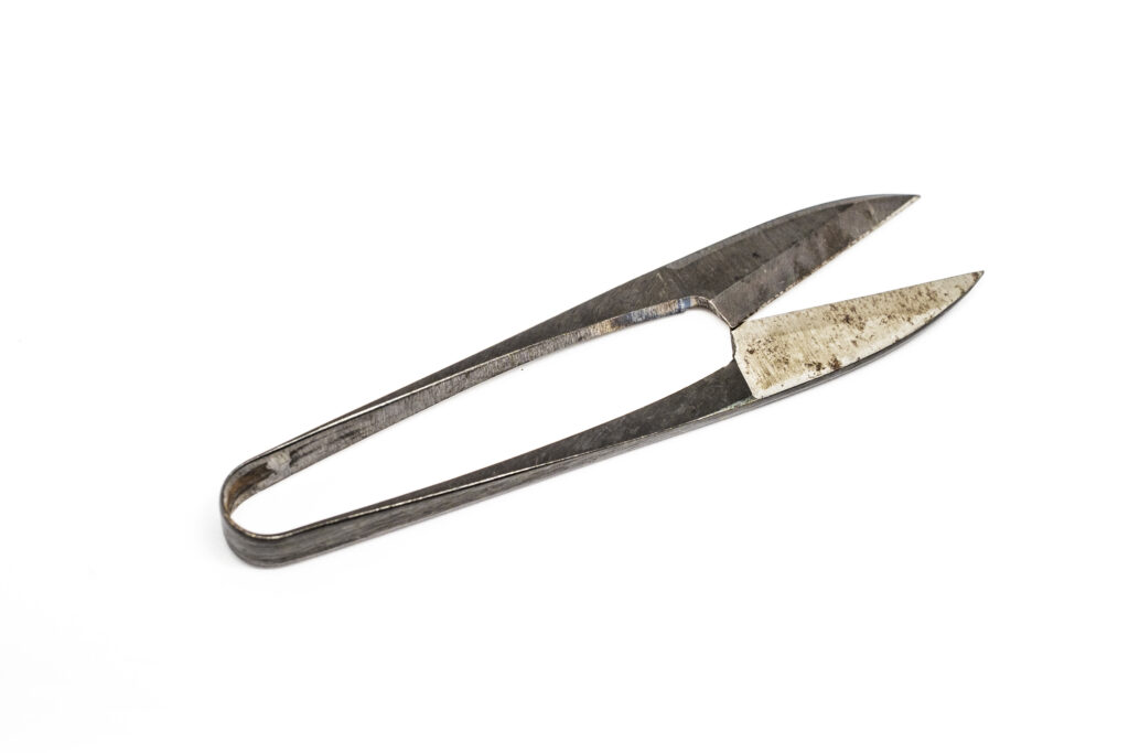 Traditional Japanese U-shaped nigiri-basami scissors